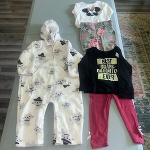 Fall/Winter Halloween Bundle of Tops & Bottoms & One Piece Fleece 18-24 Months